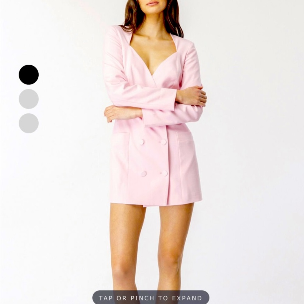 BARDOT FRIDA BLAZER DRESS SOFT PINK XXL